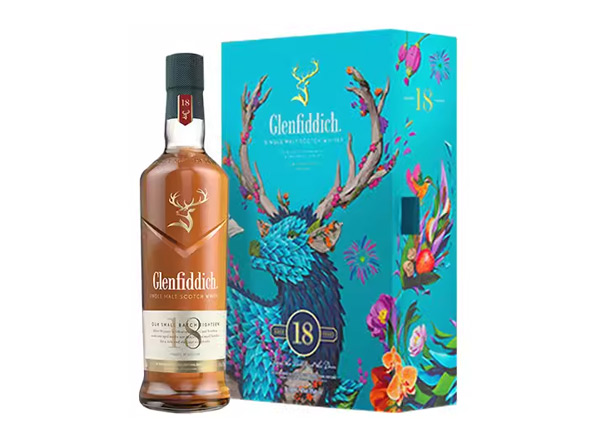 锦州格兰菲迪回收格兰菲迪18年700ml春节礼盒装Glenfiddich苏格兰威士忌