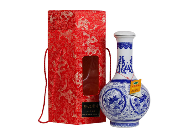 锦州咸亨黄酒回收珍品咸亨三十年花雕酒青瓷瓶盒装绍兴黄酒2.5L